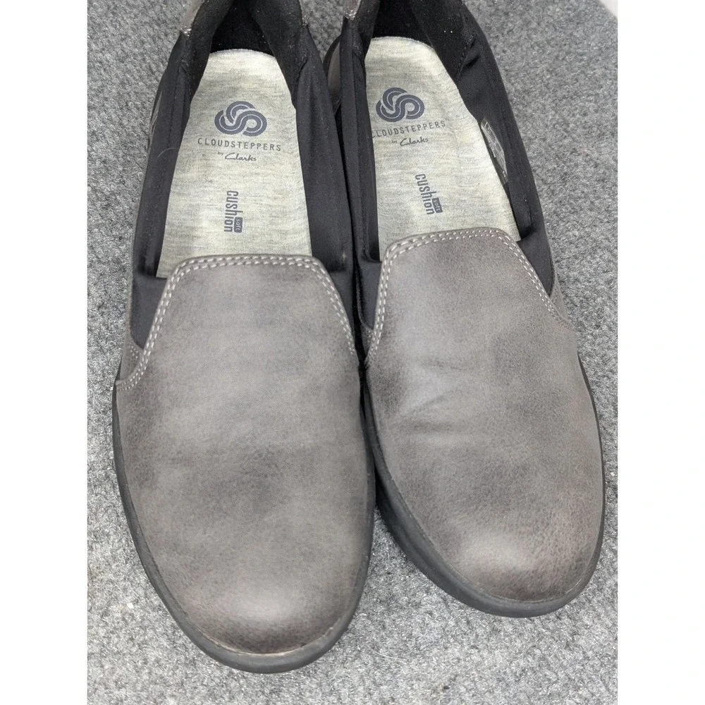 Cloudsteppers By Clarks Women's Size 8 M Rose Moon In Gray Comfort Wedge‎ 2.5